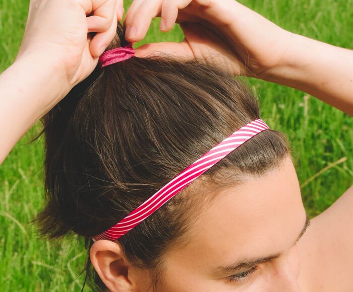 Haarband bjež SINGLE BUSH PINK