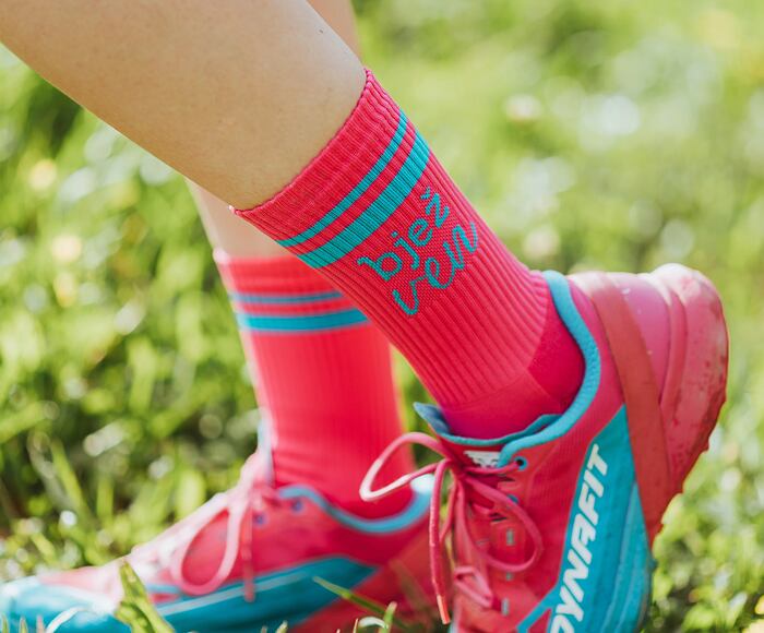 Socken bjež VEN magenta