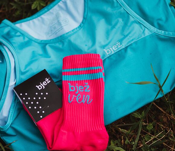Socken bjež VEN magenta