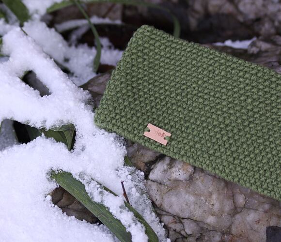 Stirnband bjež MERINO olive