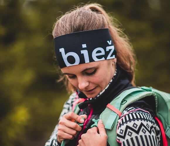 Stirnband bjež ACTIVE black