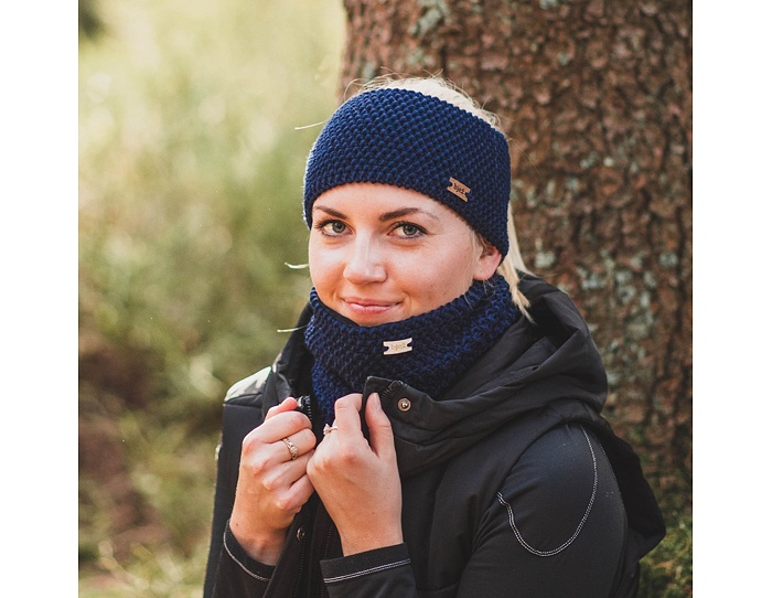 pletený set merino marine