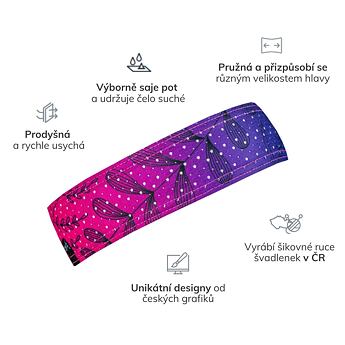Čelenka bjež DROP PLANT  ombre barvy