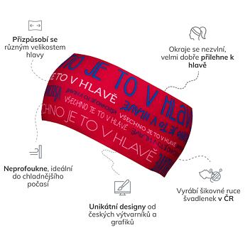 Stirnband bjež ACTIVE HEAD red