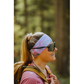 bjež sportovní funkční čelenka na běhání a turistiku růžová 